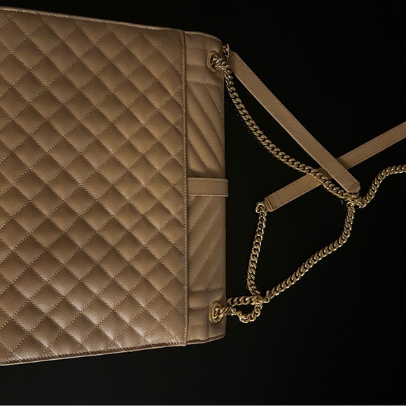 YSL MEDIUM ENVELOPE IN QUILTED GRAIN DE POUDRE LEATHER - Picture 4 of 6